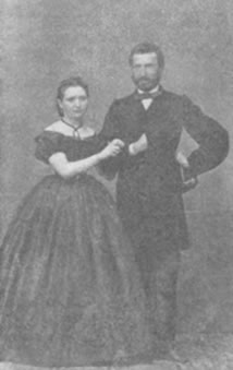 Baltazár Ružiak - so svojou manželkou I: Szeredayovou z roku 1865.